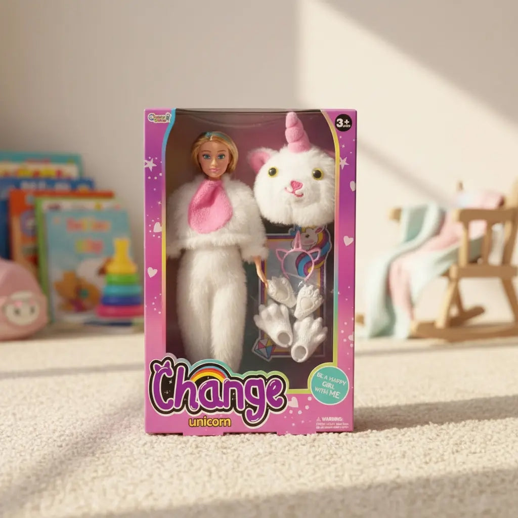 Muñeca Candy Toys Change Colección Mágica De 4 Personajes