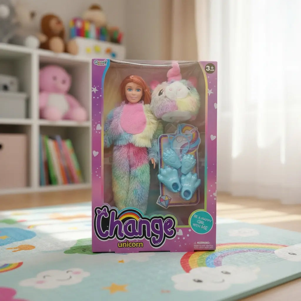 Muñeca Candy Toys Change Colección Mágica De 4 Personajes