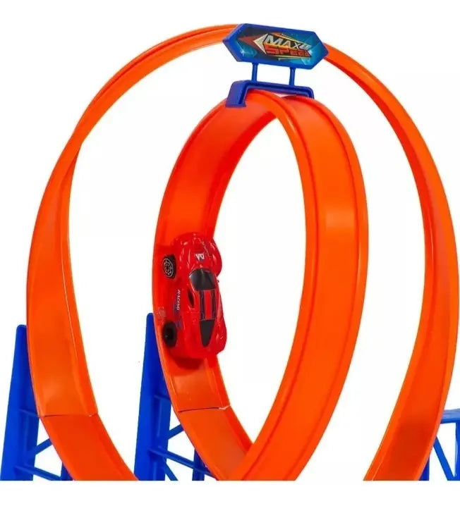 Pista Armable De Autos Con Robot Rampa Track Racing