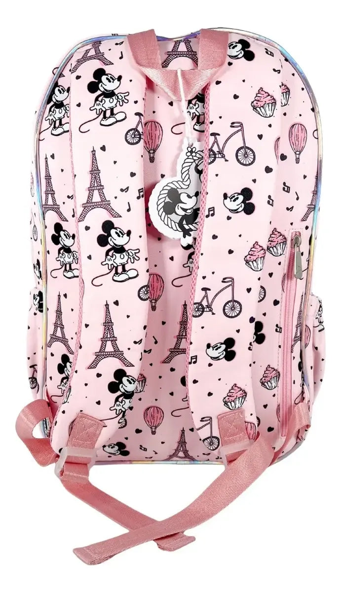 Paquete Mochila 3 Piezas Marca Lluvia Mickey Paris Primaria