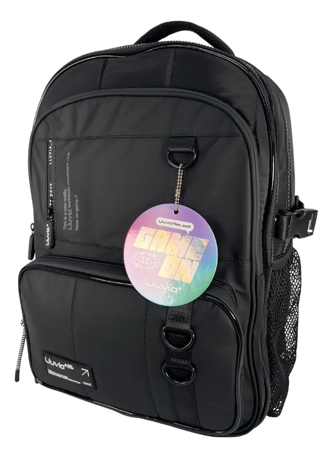 Mochila Juvenil Marca Lluvia Estilo Urbano Negro