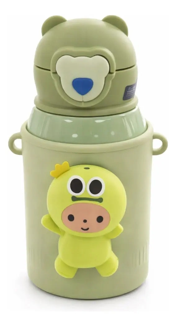 Termo Mokyo 450 Ml Para Niños Con Muñeco Sonido 4 Colores