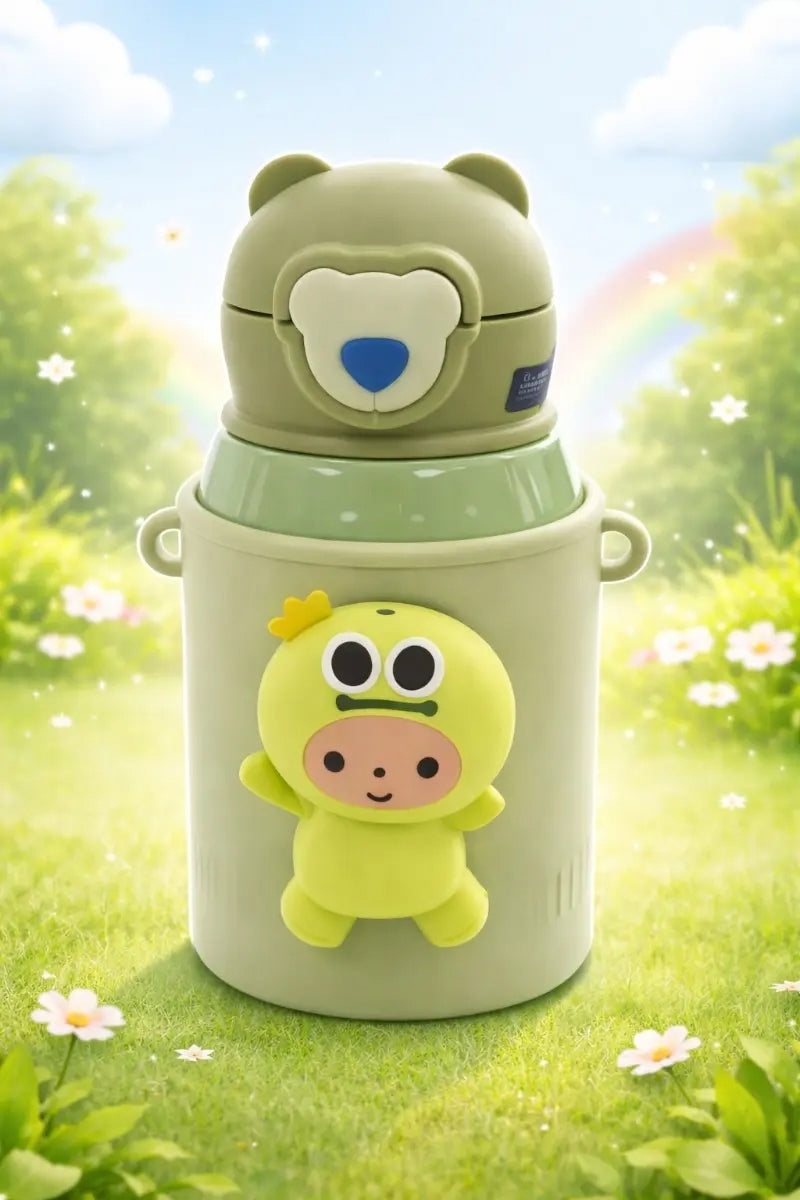 Termo Mokyo 450 Ml Para Niños Con Muñeco Sonido 4 Colores