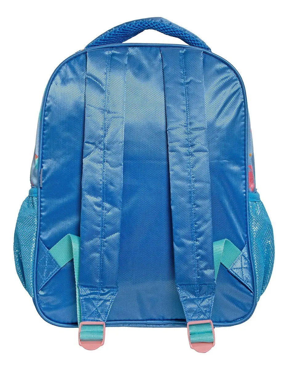 Mochila Kinder Ruz Disney Stitch Rosa Azul Aqua Estampado