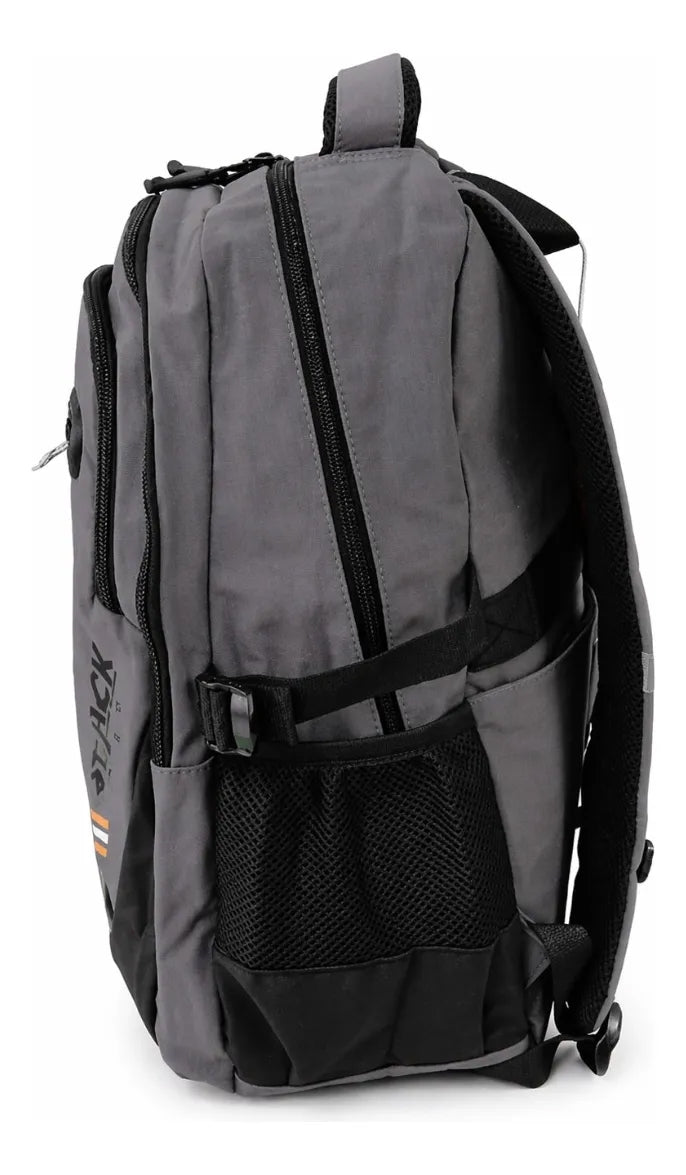 Mochila Lluvia Gris Premium Gran Capacidad Antirrobo