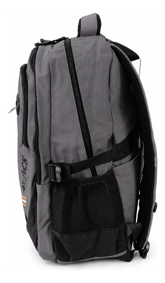 Mochila Lluvia Gris Premium Gran Capacidad Antirrobo