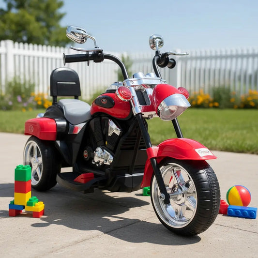 Moto Eléctrica Recargable Chopper Rojo Candy Toys