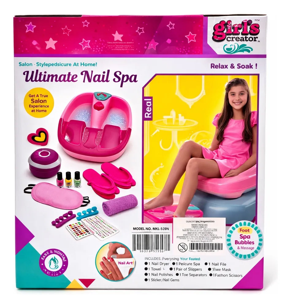 Set Spa De Uñas, Manos Y Pies 14 Piezas Candy Toys