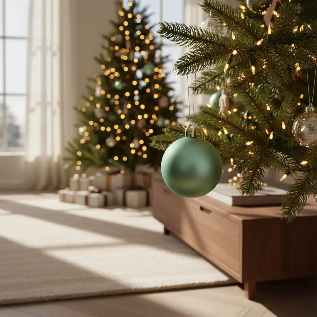 Esferas Navideñas Set De 6 Piezas  Disponibles En 7 Colores