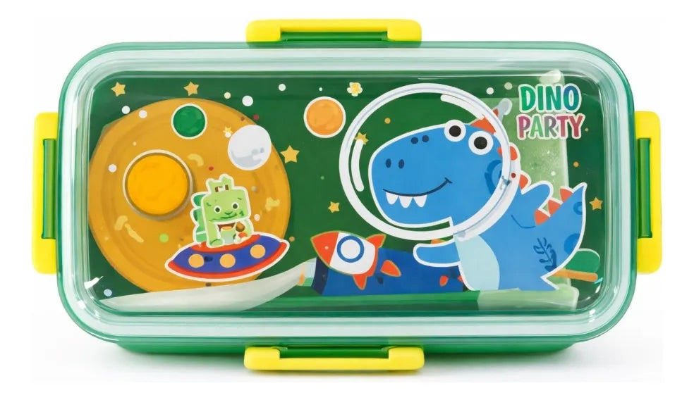 Tupper Lunch Box Lluvia 500 Ml Con Contenedor Para Yogurt