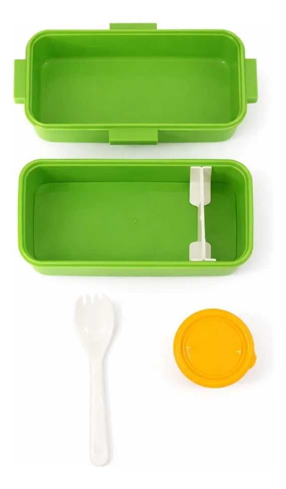 Tupper Lunch Box Lluvia 500 Ml Con Contenedor Para Yogurt