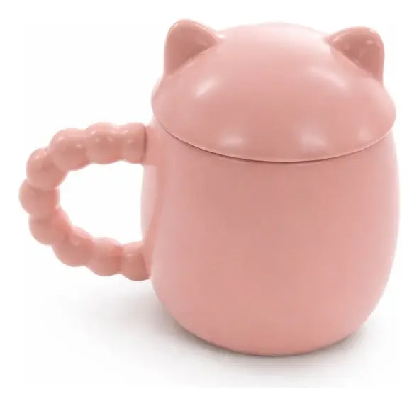 Taza Kawaii Gato Con Lengua Naughty Happy Playful 380 Ml