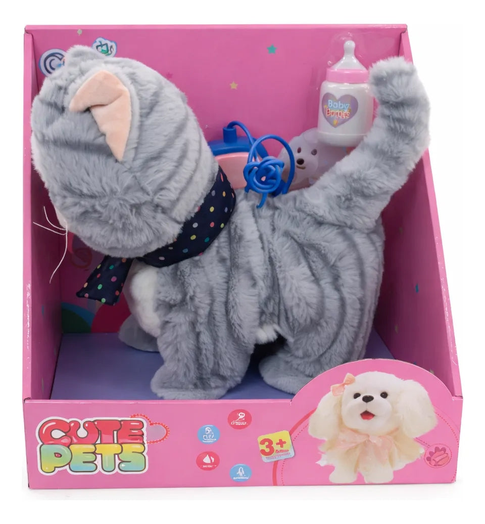 Mascota De Peluche Electrónico Con Movimiento Realista