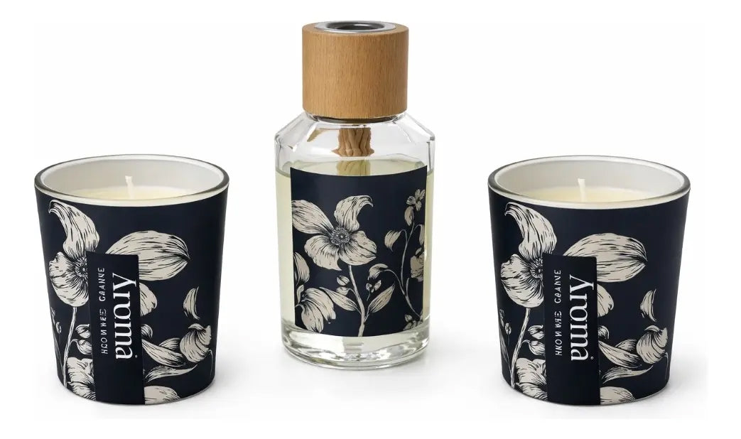 Set Aromaterapia Aroma Garden Party 4 Aromas Con Velas
