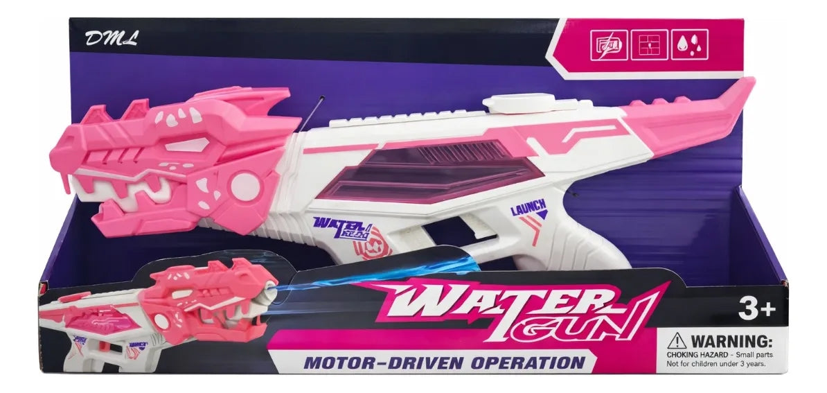 Pistola De Agua Recargable Para Niños Con Diseño Dinosaurio