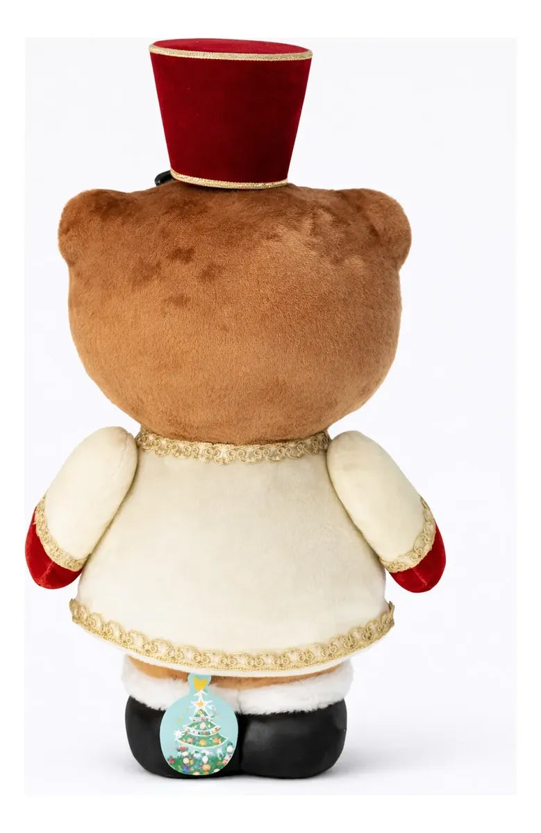 Muñecos Navideños Ositos Terciopelo Lluvia 40 Cm 1 Pieza