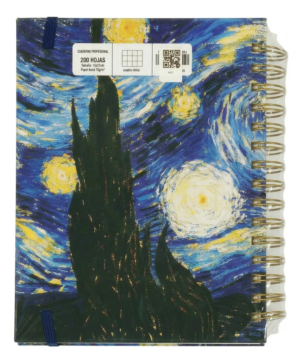Cuaderno Titiko Van Gogh 200 Hojas Cuadro Chico Francés