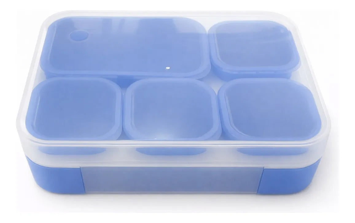 Tupper Lunch Box Yoovee 1000 Ml 5 Compartimientos Hermético