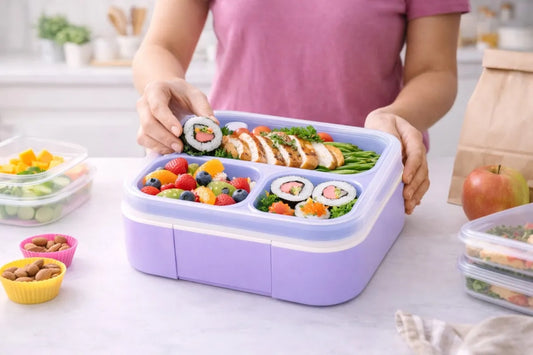 Tupper Yoovee 720 Ml Con 3 Compartimientos Sellado Antifugas