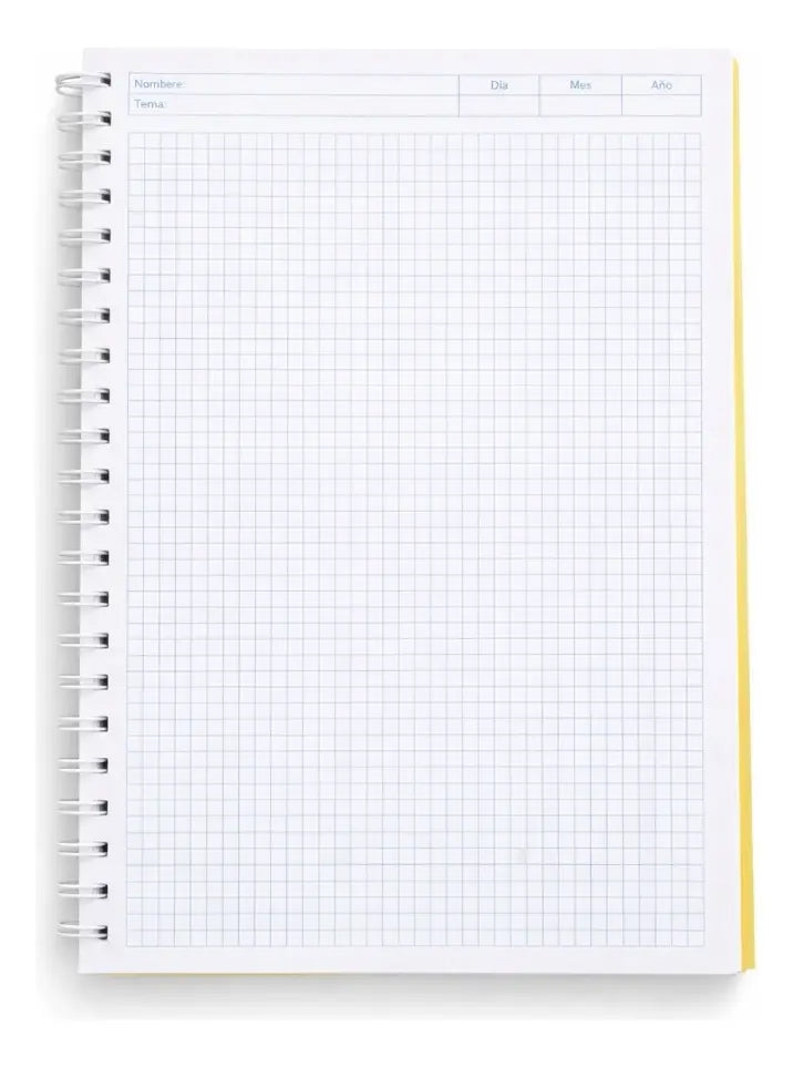 Libretas Cuadro Chico 3 Piezas Verde Limón 100 Hojas Surimax