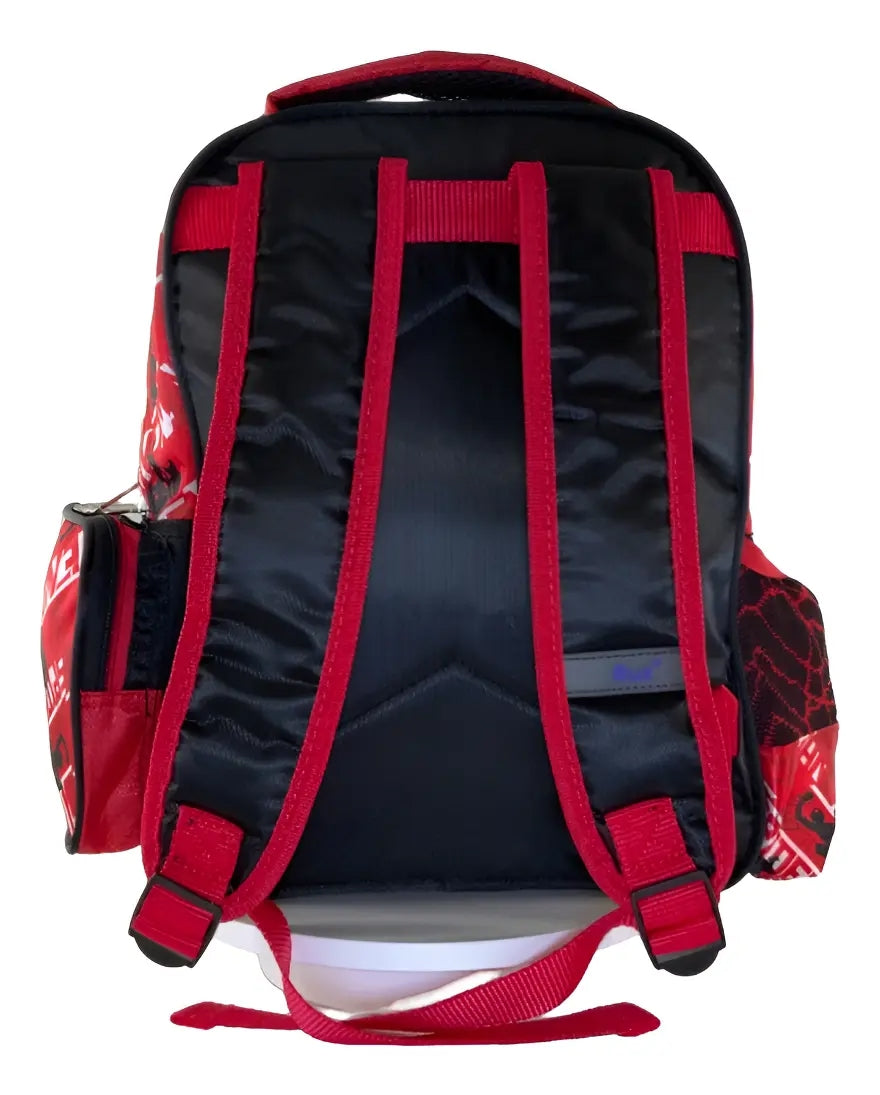 Mochila Infantil Kinder Marvel Spider-man Vs Venom Color Gris Estampado