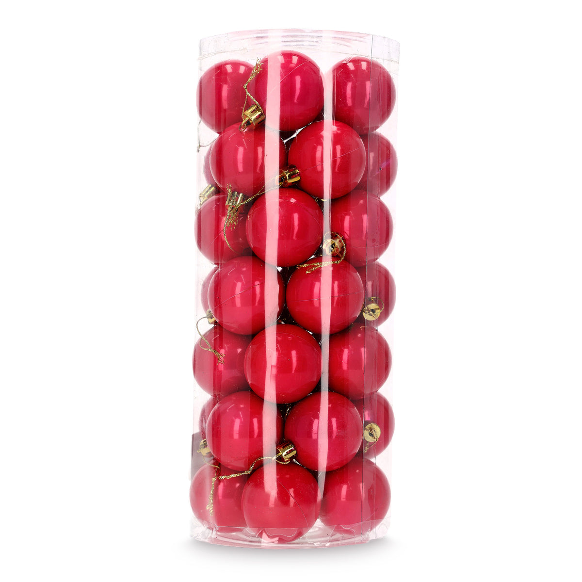 Esferas Navideñas Fiusha 6 Cm Brillo Elegante Marca Lluvia